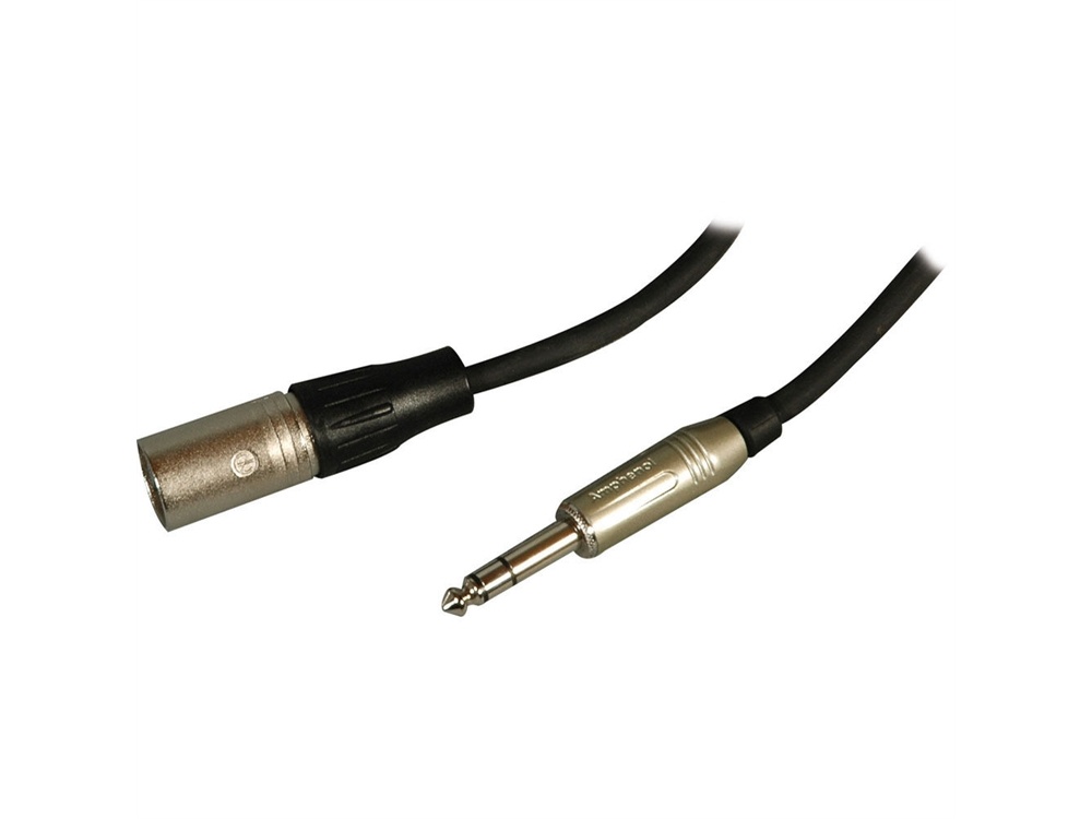 Pro Co Sound Excellines Stereo 1/4" Phone Male to XLR Male Patch Cable (24-Gauge) - 3'
