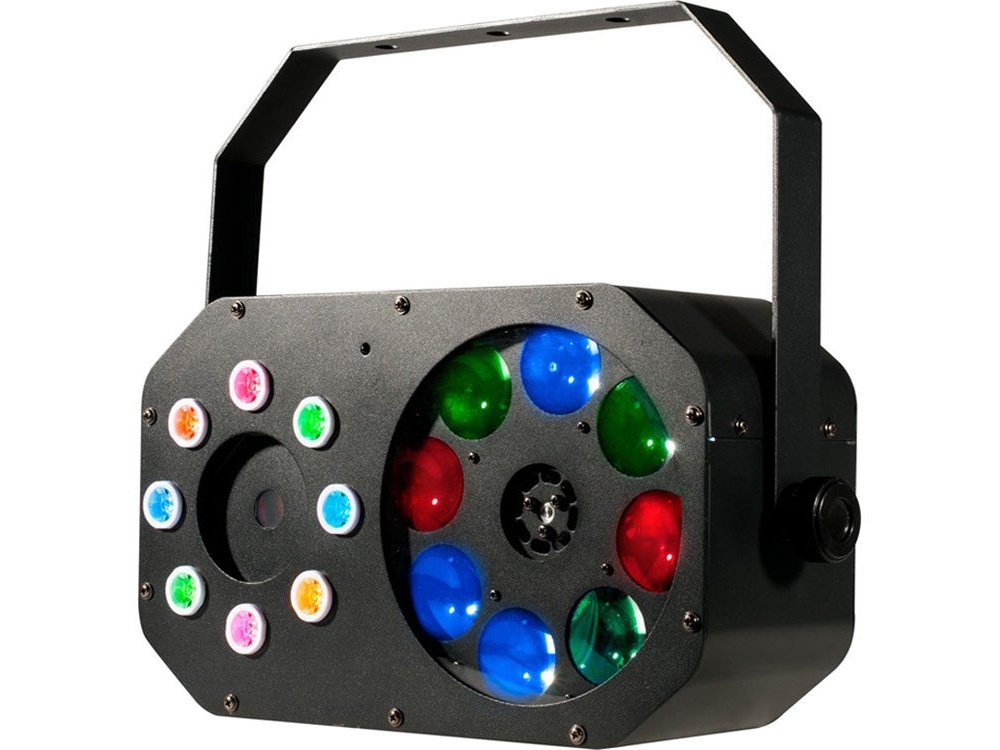 American DJ Stinger Gobo - LED Moonflower, Color Wash and Red/Green Lasers