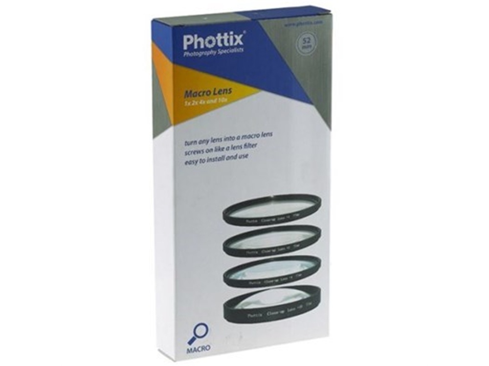 Phottix 62mm Close-up Lens +1,+2,+4,10x