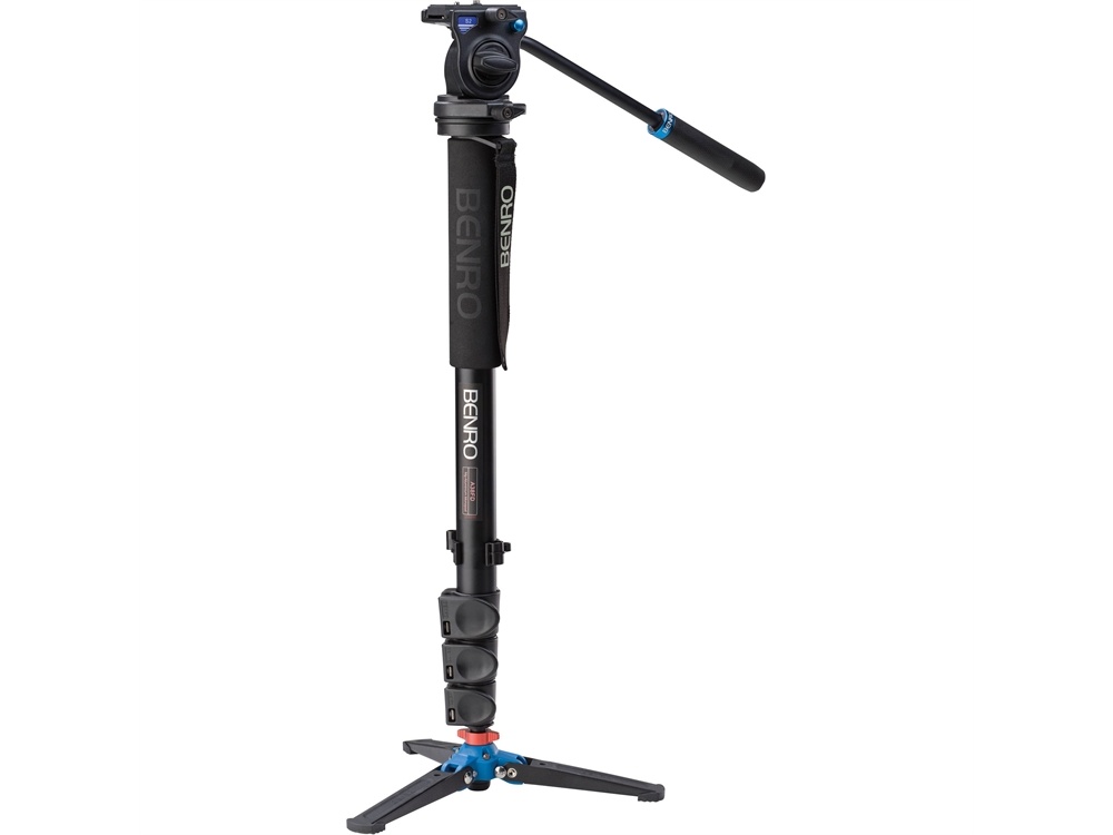 Benro A38FDS2 Series 3 Aluminum Monopod with 3-Leg Locking Base and S2 Video Head