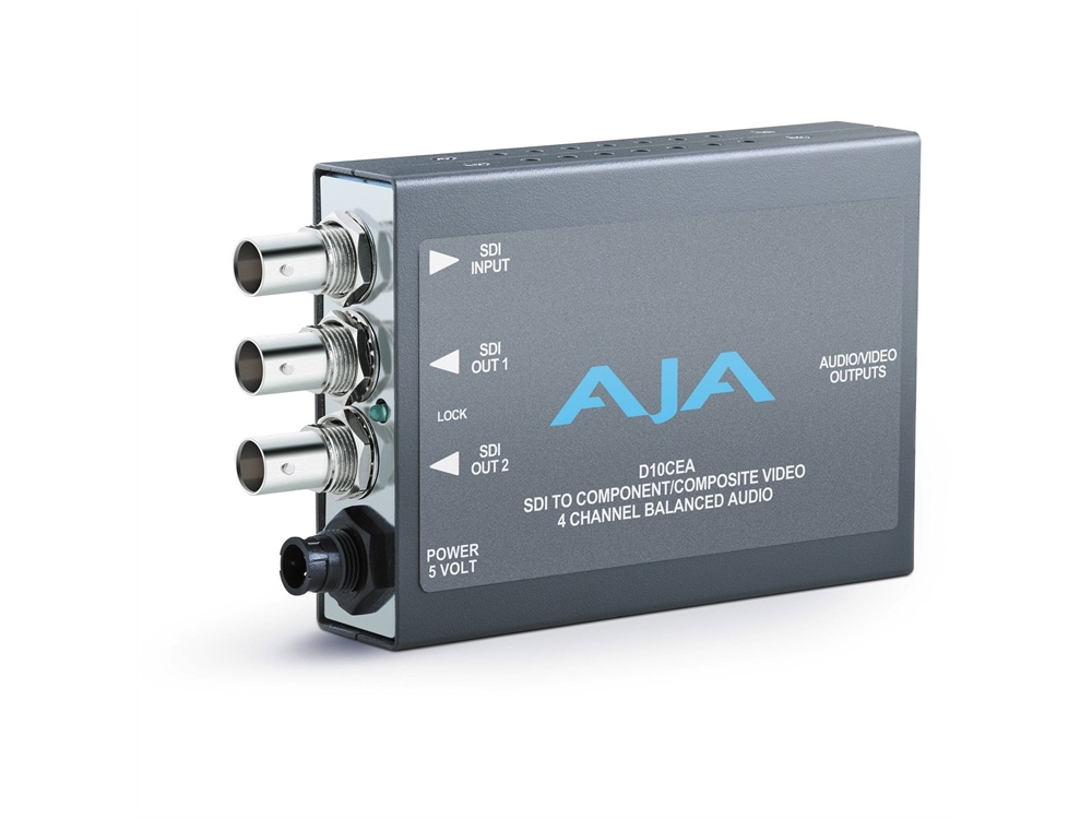 AJA D10CEA SD-SDI to Analog Audio/Video Mini-Converter