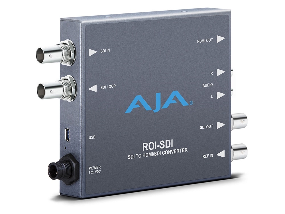 AJA ROI-SDI 3G-SDI to HDMI/3G-SDI Scan Converter with ROI Scaling