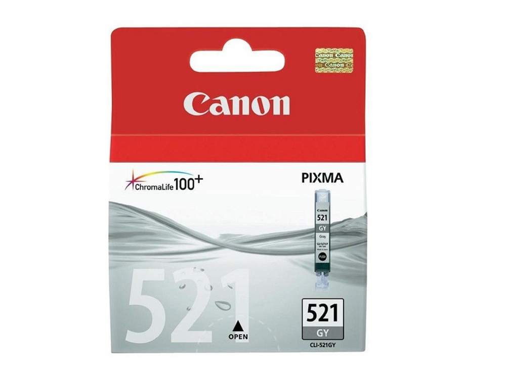 Canon CLI-521 GY ChromaLife100 Grey Ink Cartridge