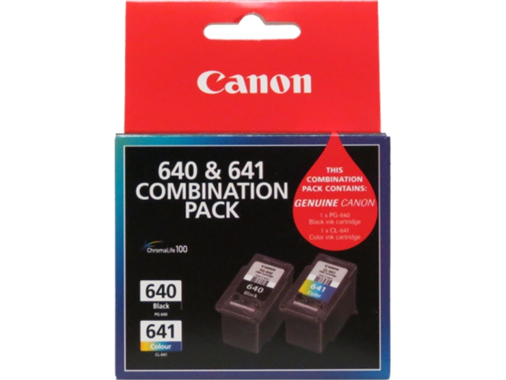 Canon PG-640 + CL-641 Combo Ink Cartridge Pack