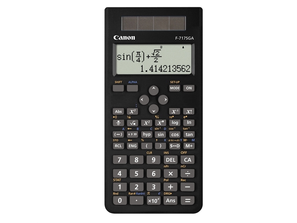 Canon F717SGA Scientific Calculator 242 Function (Black)