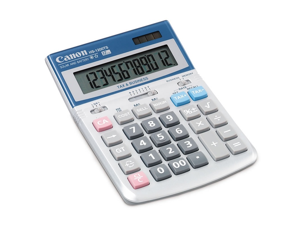 Canon HS-1200TS Desktop Calculator with Tax