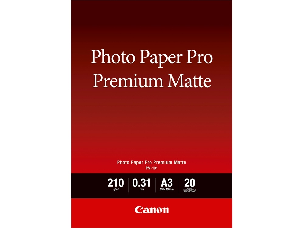 Canon PM-101 A3 Photo Paper Pro Premium Matte (20 Sheets)