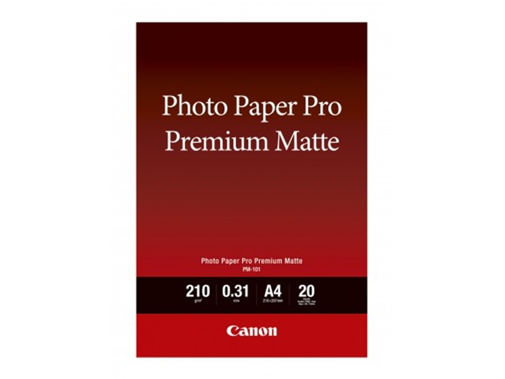 Canon PM-101 A4 Photo Paper Pro Premium Matte (20 Sheets)