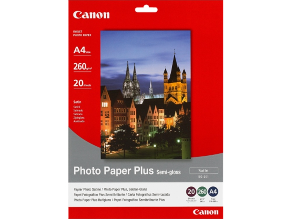 Canon SG-201 A4 Semigloss Photo Paper (20 Sheets)