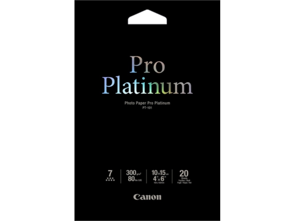 Canon PT-101 4X6 Photo Paper Pro Platinum (20 Sheets)