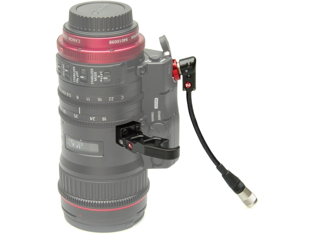 Zacuto Lens Support for Canon 18-80 with Right Angle 6" Cable