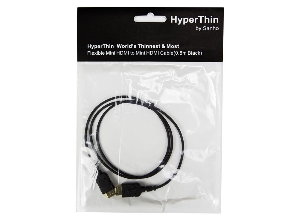 Hyper HyperThin Mini HDMI to Mini HDMI Cable 2.6ft (Black)