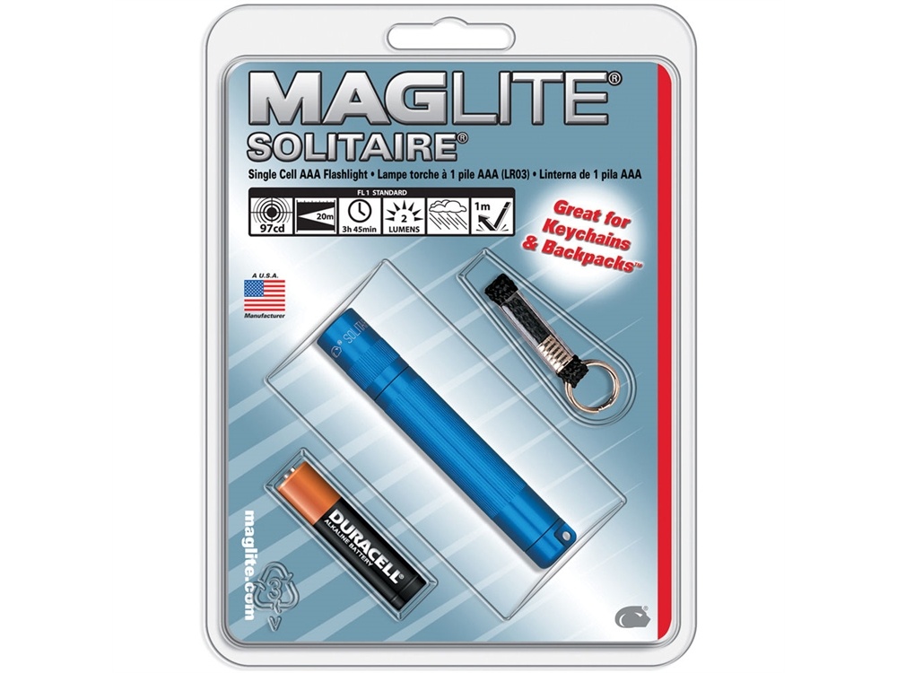 Maglite Solitaire 1-Cell AAA Flashlight (Blue)