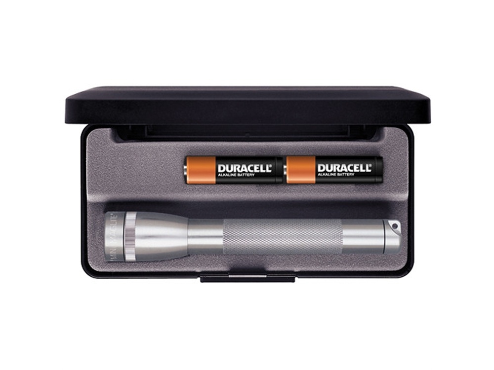 Maglite Mini Maglite 2-Cell AA Flashlight with Presentation Box (Grey)