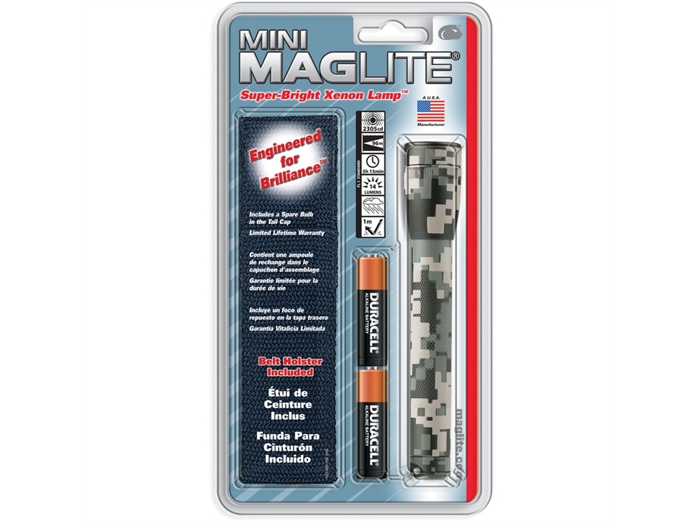 Maglite Mini Maglite 2-Cell AA Flashlight with Holster (Universal Camo)