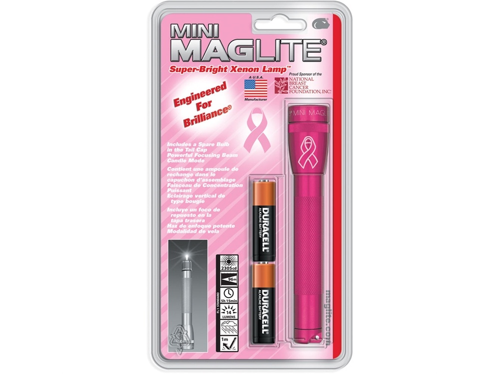 Maglite Pink Mini Maglite 2AA Incandescent Flashlight
