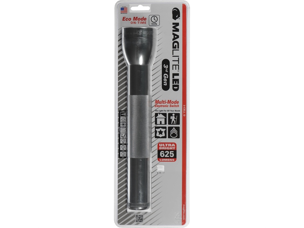 Maglite LED 3d Generation 3-Cell D Flashlight Silver