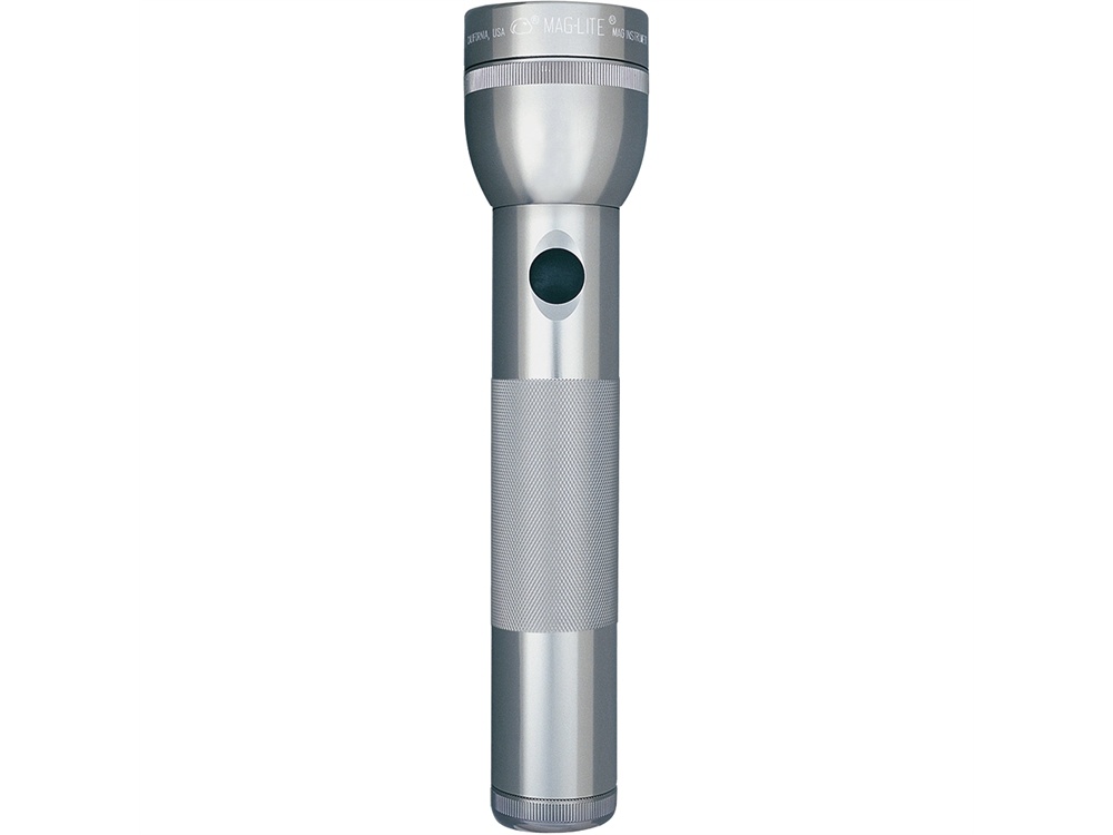 Maglite 2-Cell D White Star Flashlight (Grey)