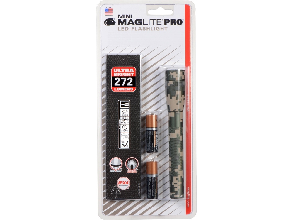 Maglite Mini Maglite Pro 2AA LED Flashlight with Holster (UCP Camo)