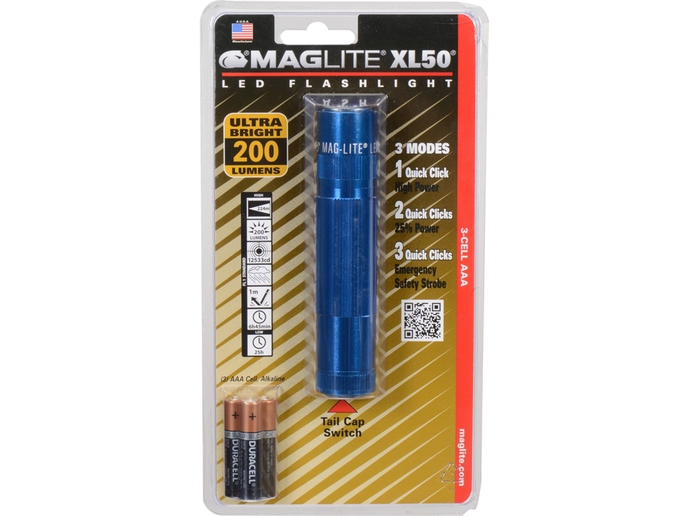 Maglite XL50 3AAA LED Flashlight (Blue)