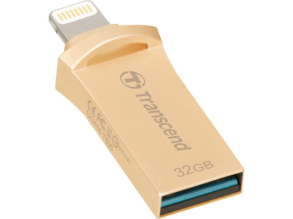 Transcend JetDrive Go 500 Mobile Storage for iOS Devices (32GB, Gold)