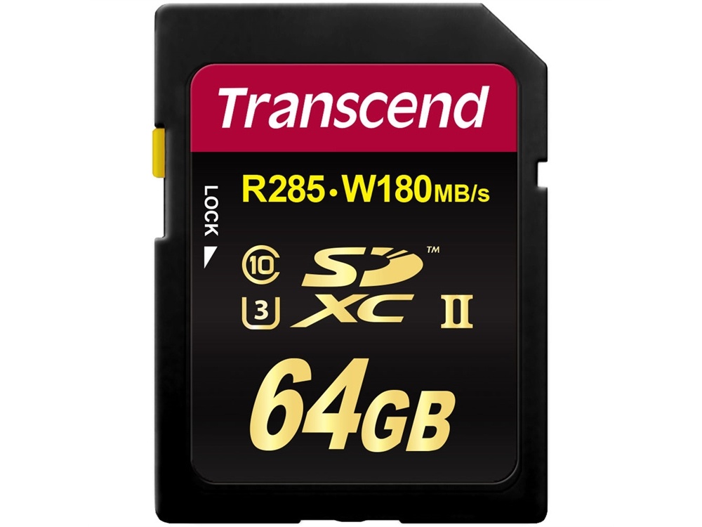 Transcend 64GB Ultimate UHS-II SDXC Memory Card (U3)