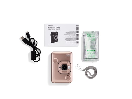 Fujifilm instax Mini LiPlay Instant Film Camera (Blush Gold)