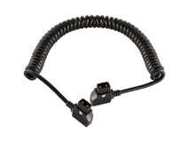 SHAPE D-TAP20 12 VDC D-Tap Male to D-Tap Male Coiled Cable (20'')