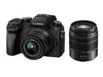 Panasonic Lumix DMC-G7 Mirrorless Digital Camera with 14-42mm and 45-150mm Kit (Black Body)