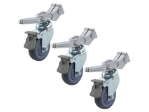 Kupo KC-100G 100mm Brake Caster 30mm Square (Set 3)