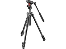 Manfrotto 290 Light 2-Stage Aluminum Tripod with Befree Live Fluid Video Head Kit