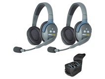 Eartec UL2D UltraLITE 2-Person Headset System with Batteries, Charger & Case (Dual-Eared)