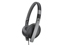 Sennheiser HD 2.30G Slim Lightweight Foldable Headphones with 3-Button Remote Mic (Black)