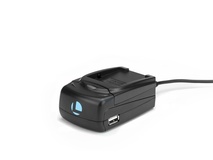 Luminos Universal Compact Fast Charger with Adapter Plate for NB-6L, NB-6LH, or DMW-BCM13