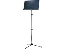 K&M 11842 Orchestra Nickel Music Stand with Black Wooden Desk (Long Shaft)