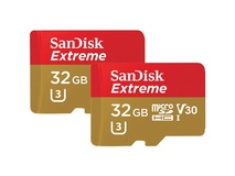 SanDisk 32GB Extreme UHS-I microSDHC Memory Card (2-Pack)