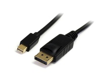 StarTech Mini DisplayPort Male to DisplayPort Male Adapter Cable (1.8m, Black)
