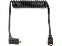 Wooden Camera WC Coiled Right-Angle Micro HDMI to Micro HDMI Cable (12")