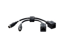 Lumens VC-AC07 Dual In/Out RJ45 to 8-Pin Mini DIN Male Cable Extender