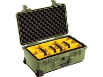 Pelican 1510 Carry On Case with Yellow and Black Divider Set (Olive Drab)