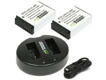 Wasabi Power Battery and Dual USB Charger for Canon LP-E12 (2-Pack)