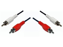 DYNAMIX 10m RCA Audio Cable 2 RCA to 2 RCA Plugs (Red & White)