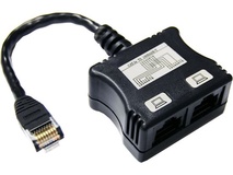 DYNAMIX RJ-45 Dual Adapter (2x UTP devices) with Short Cable