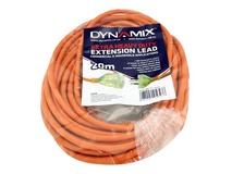DYNAMIX Extra Heavy Duty Power Extension Lead (20m, Orange)
