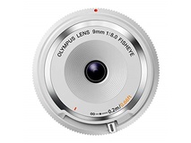 Olympus M.Zuiko Fisheye Body Cap 9mm f/8 Lens (White)