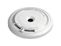 Olympus M.Zuiko Fisheye Body Cap 15mm f/8 Lens (White)