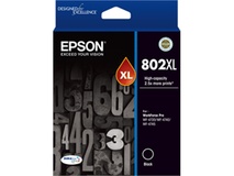 Epson 802XL High Capacity DURABrite Ultra Black Ink Cartridge