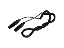 Point Source Audio Expandable Coiled Cable with XLR-4M to XLR-4F Connector