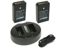 Wasabi Power Battery (2-Pack) and Dual USB Charger for Nikon EN-EL20, EN-EL20A