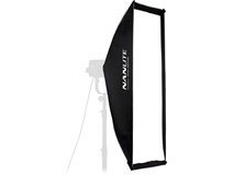Nanlite Asymmetrical Stripbank Softbox with Bowens Mount (18 x 43")